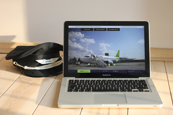 Interactive training manual for airBaltic Boeing aircrafts