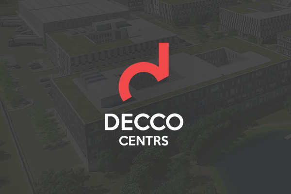 Decco Centrs logo un mājaslapa