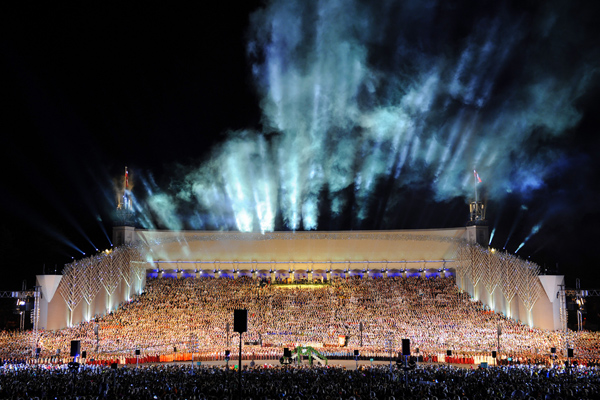 Interactive virtual tour of 25th Latvian Song and Dance Festival