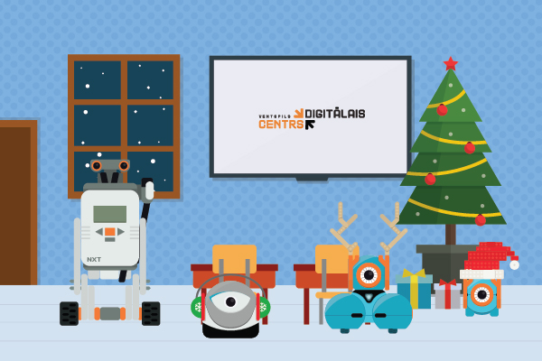 Christmas greetings animation for Ventspils Digital Centre