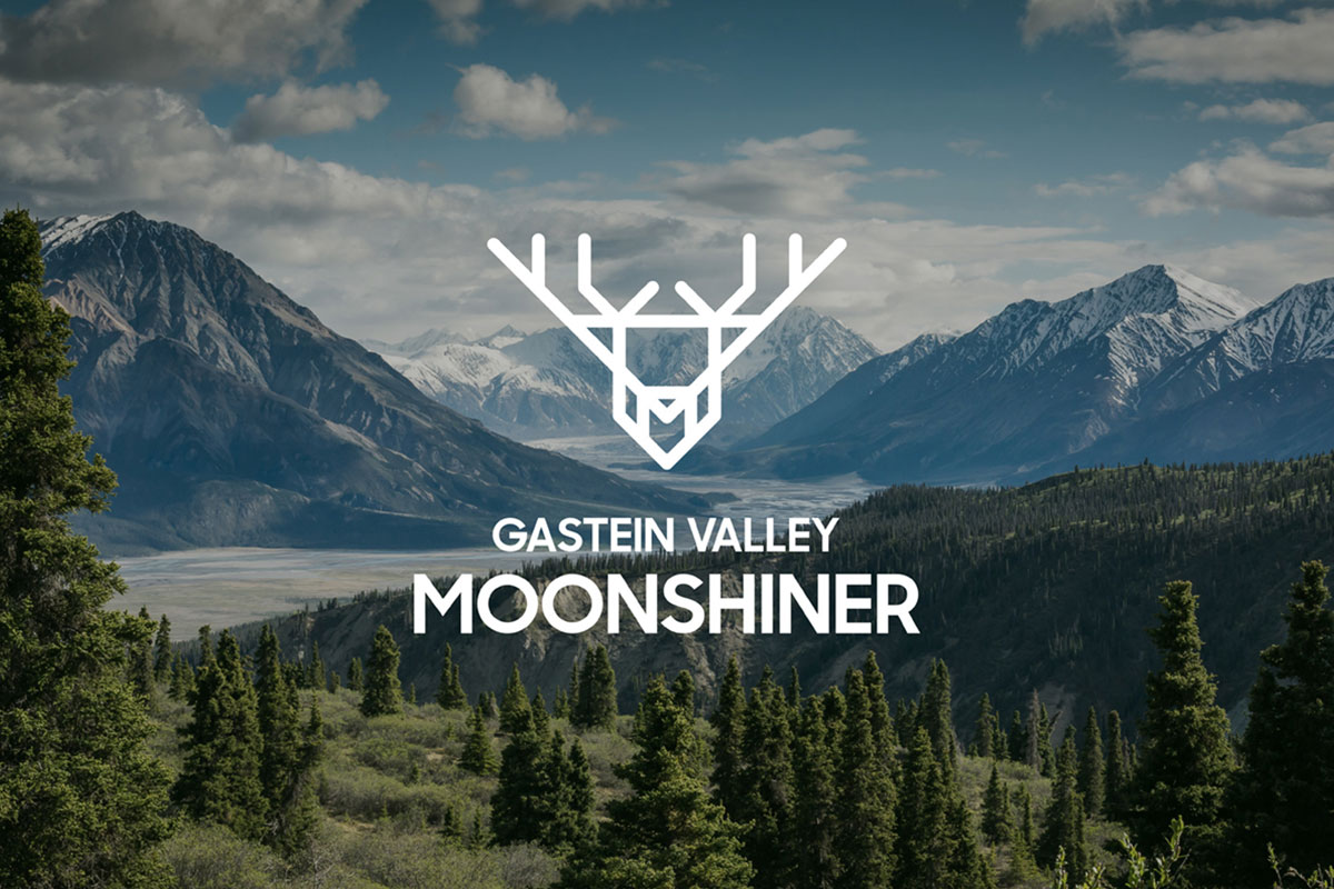 Gastein Valley Moonshine visual identity