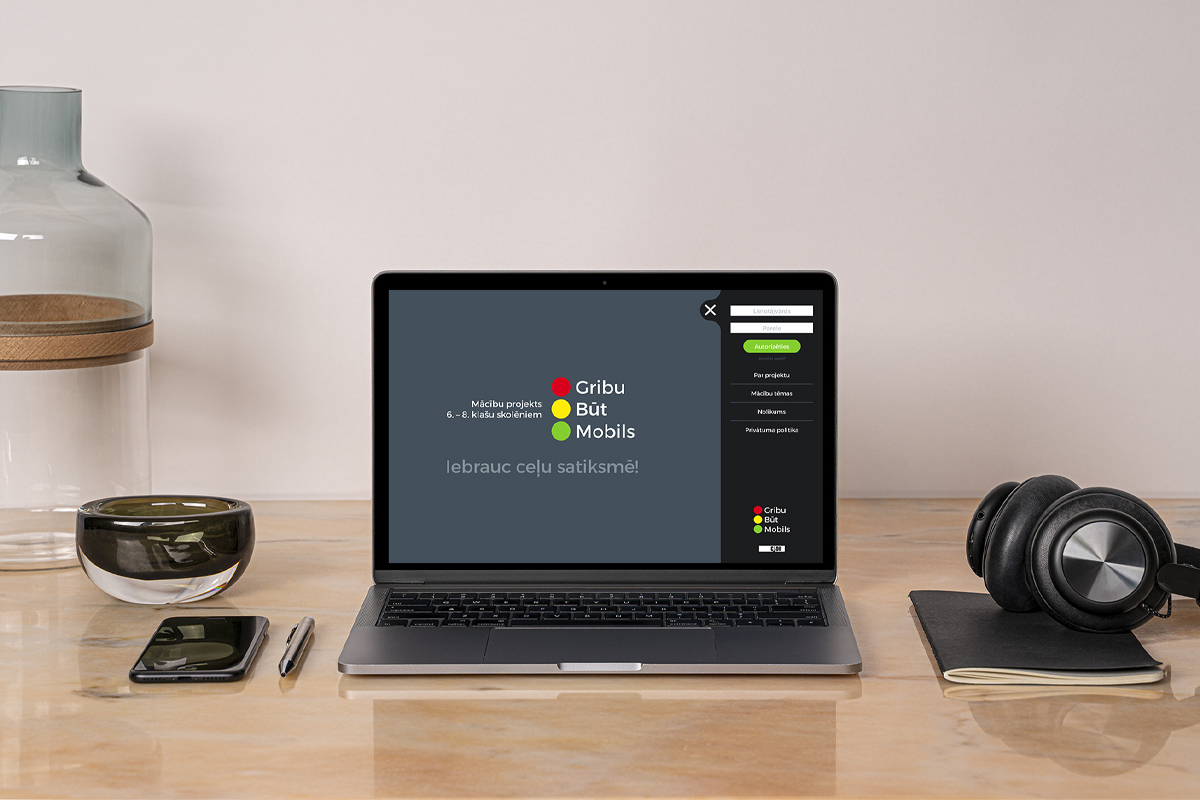 Izglītības projekta “Gribu būt mobils” mājaslapas izstrāde